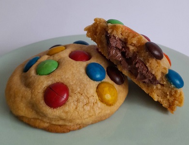 Nutella M&M Biscuits
